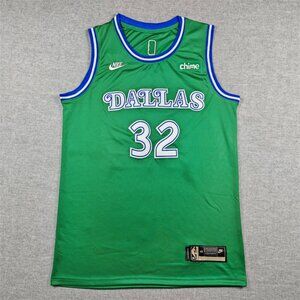 Dallas #32 Flagg Basketball Jersey – Green NBA Style Fan Jersey